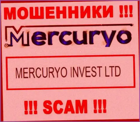 Юр. лицо Меркурио Ко Ком - это Mercuryo Invest LTD, такую информацию представили кидалы на своем информационном портале