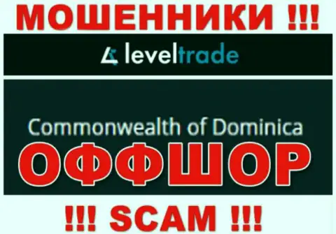 Пустили корни интернет ворюги Левел Трейд в офшорной зоне  - Dominika, будьте весьма внимательны !!!