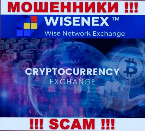 WisenEx Com заняты грабежом доверчивых клиентов, а Крипто обменник только прикрытие