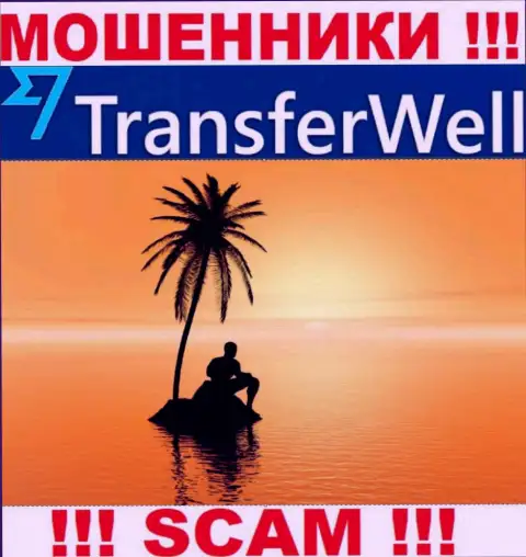 Юрисдикция Transfer Well спрятана, так что перед отправкой накоплений следует подумать дважды