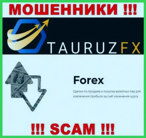 Forex - это конкретно то, чем промышляют internet мошенники TauruzFX