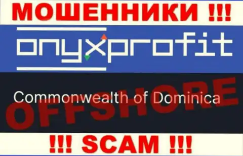 Оникс Профит специально зарегистрированы в офшоре на территории Dominica - это МОШЕННИКИ !!!