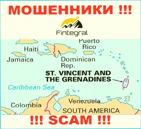 Сент-Винсент и Гренадины - здесь юридически зарегистрирована мошенническая контора Fintegral
