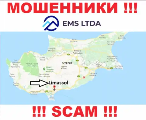 Разводилы EMS LTDA базируются на офшорной территории - Лимассол, Кипр